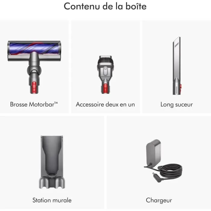 Dyson V8 Advanced Aspirateur Balai sans Fil - Puissance 130 Airwatts